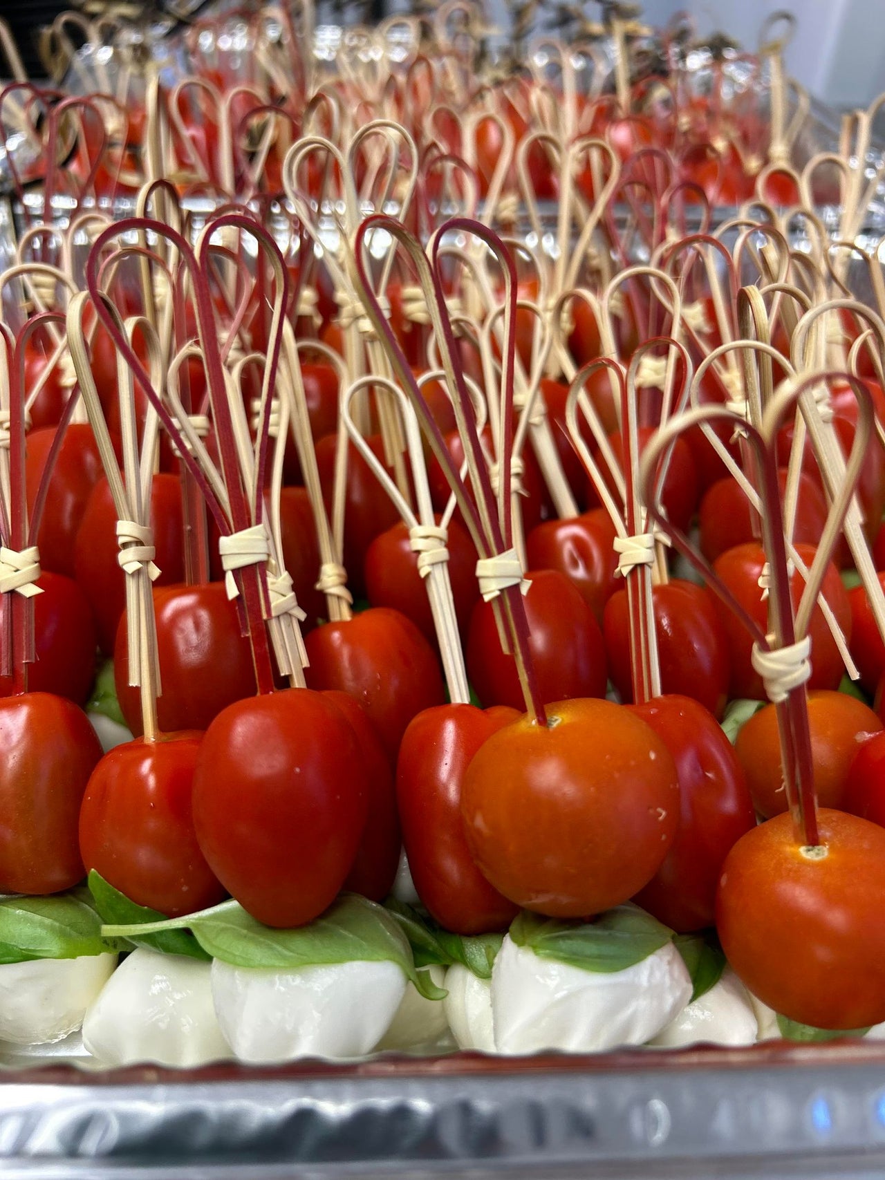 Brochettes de tomates bocconcini