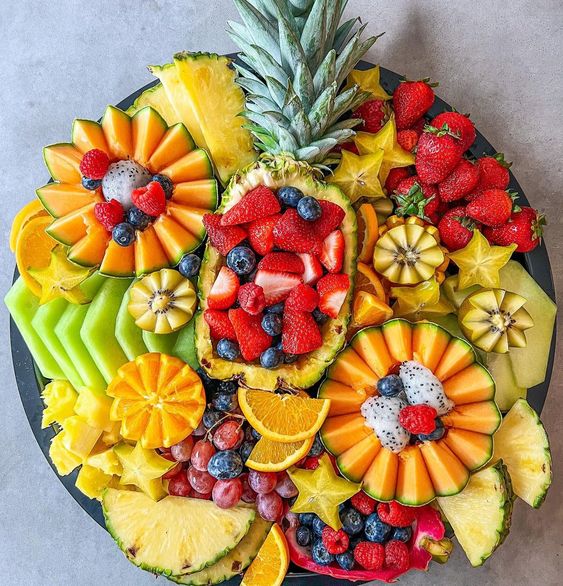 Plateaux de fruits frais