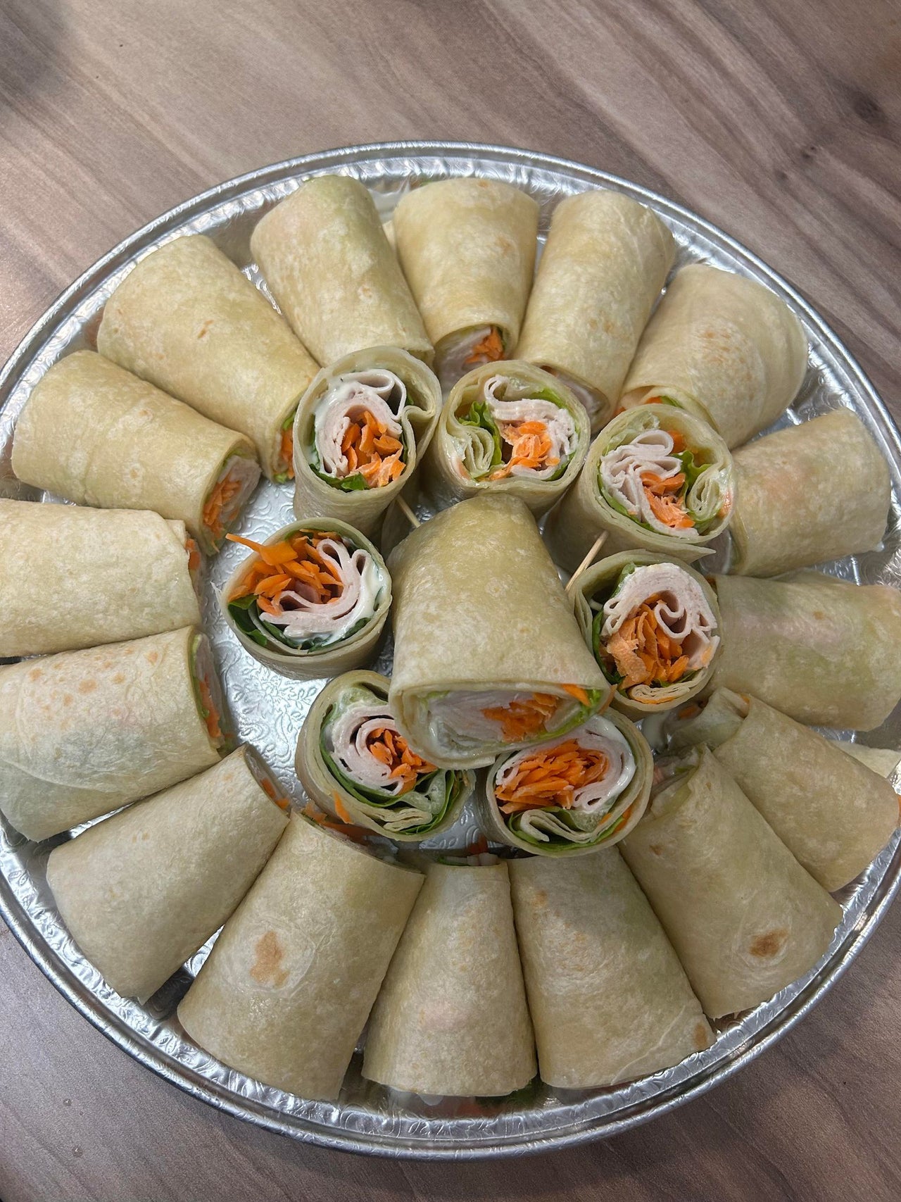 Plateaux de wrap aux jambon